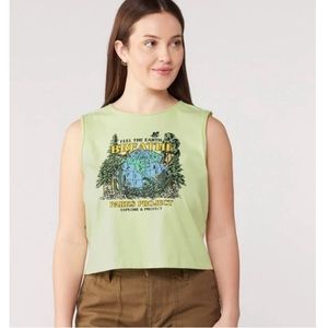 Parks Project Feel the Earth Breathe Globe Tank Top - NWT
